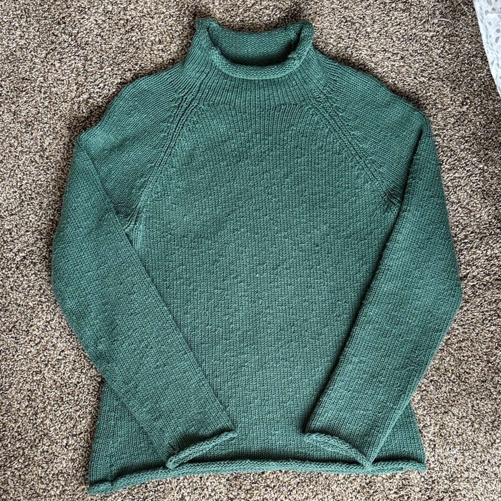 L.L. Bean Teal Knit Sweater